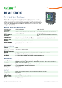 Thumbnail of document Data Sheet - Blackbox 130 Controller